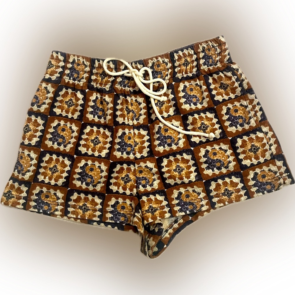 UO boho yin yang shorts